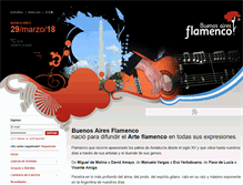 Tablet Screenshot of buenosairesflamenco.com